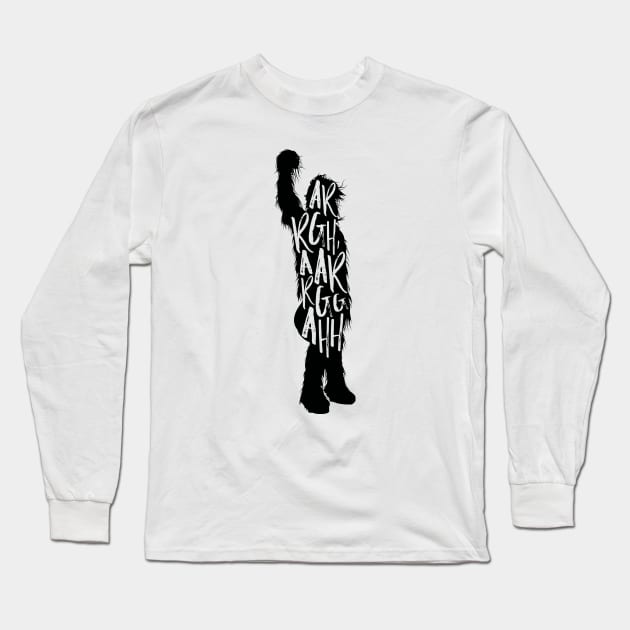 Wookiee Talk Long Sleeve T-Shirt by JLaneDesign